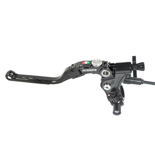 Comando frizione Accossato a cavo 34mm leva lunga nera Revolution micro e supporto specchio M10