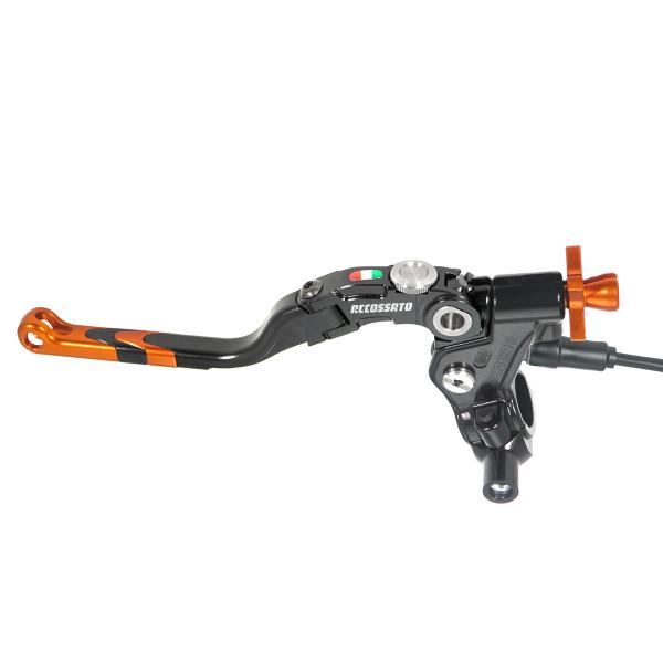 Comando frizione Accossato a cavo 29mm leva lunga arancio Revolution micro supporto specchio M10