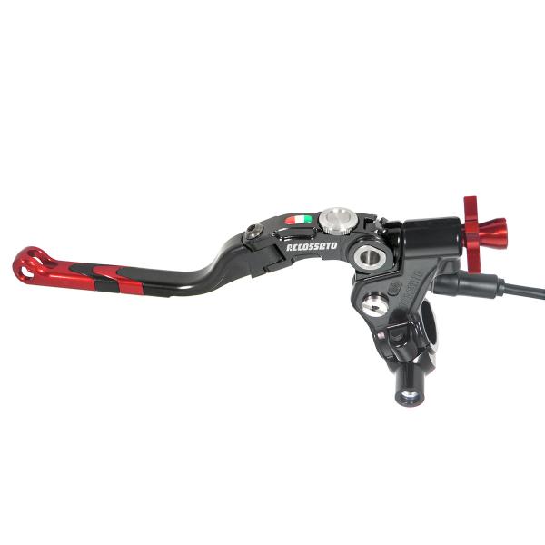 Comando frizione Accossato a cavo 32mm leva lunga rosso Revolution micro e supporto specchio M8