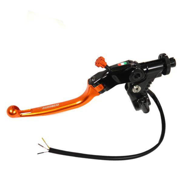 Comando frizione Accossato a cavo 29mm leva arancione snodata RST con micro a 3 cavi incluso