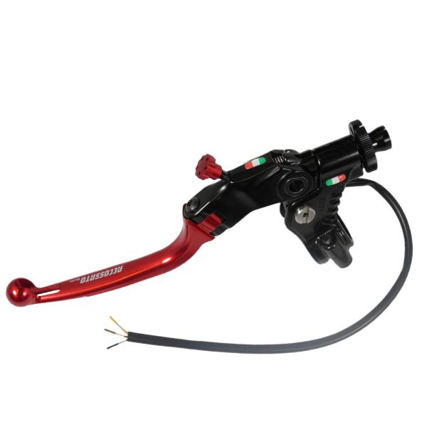 Comando frizione Accossato a cavo 24mm leva rosso snodata RST con micro a 3 cavi incluso