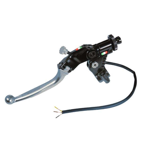 Comando frizione Accossato a cavo 24mm leva titanio snodata RST con micro a 3 cavi incluso
