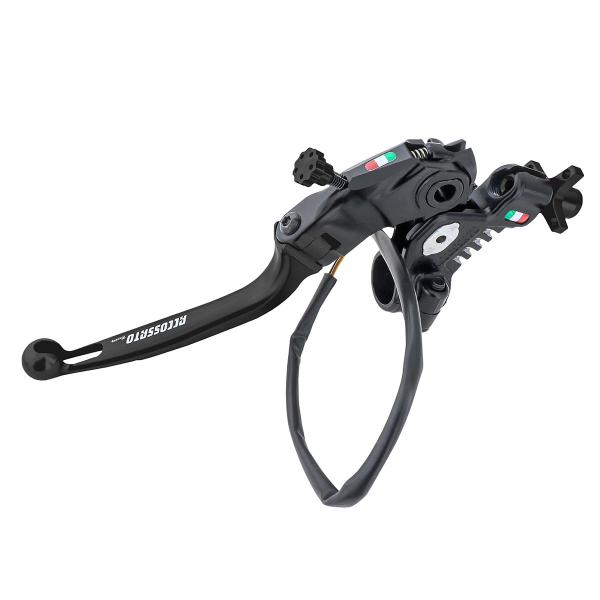 Comando frizione Accossato Racing a cavo 24mm-29mm leva nera snodata RST