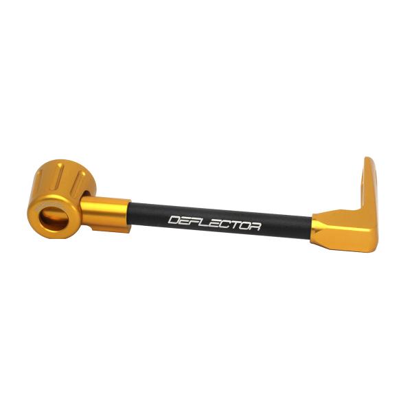 Accossato lever guard straight brake black/gold aluminum connection 16mm-17.5mm