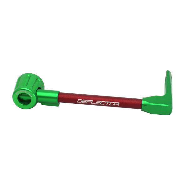 Accossato lever guard straight brake red/green aluminum connection 16mm-17.5mm
