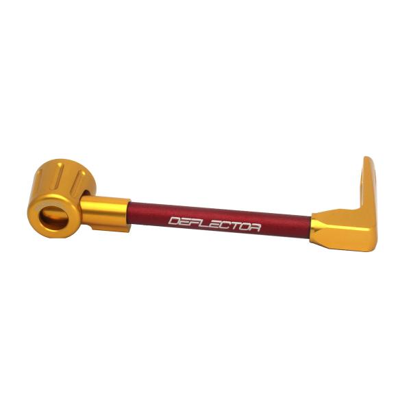 Accossato lever guard straight brake red/gold aluminum connection 12mm-16mm