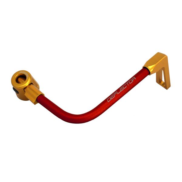Accossato lever guard bent tube brake red/gold aluminum connection 12mm-16mm