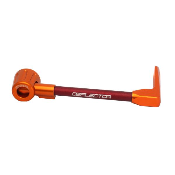 Accossato lever guard straight brake red/orange aluminum connection 12mm-16mm