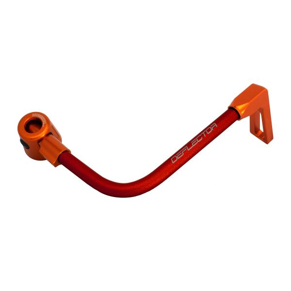 Accossato lever guard bent tube brake red/orange aluminum connection 16mm-17.5mm