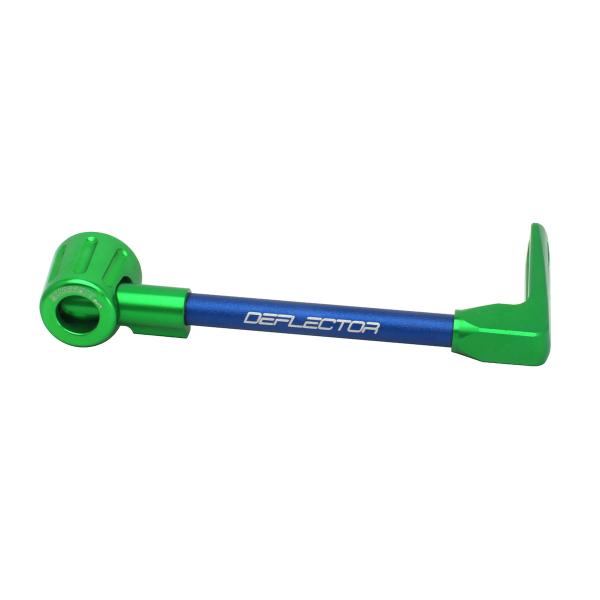 Accossato lever guard straight brake blue/green aluminum connection 16mm-17.5mm