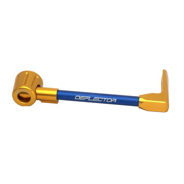 Accossato lever guard straight brake blue/gold aluminum connection 16mm-17.5mm