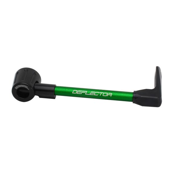 Accossato lever guard straight brake green/black aluminum connection 12mm-16mm