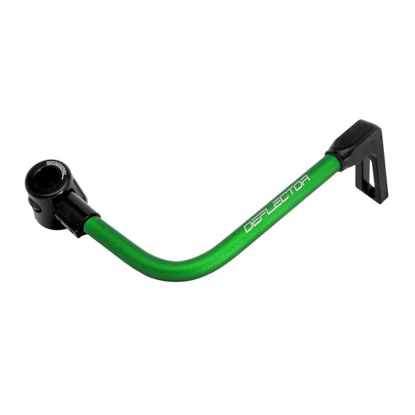 Accossato lever guard bent tube brake green/black aluminum connection 16mm-17.5mm