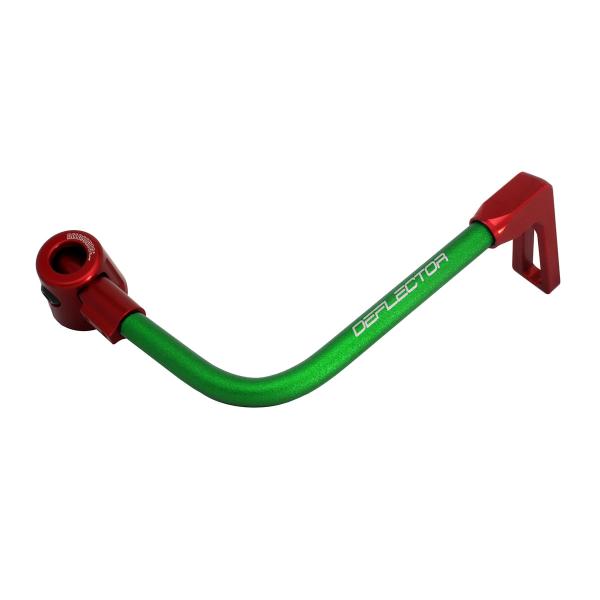 Accossato lever guard bent tube brake green/red aluminum connection 12mm-16mm