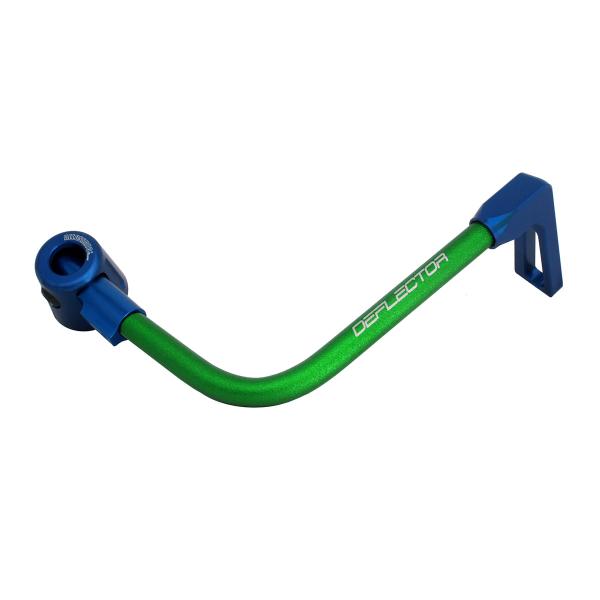 Accossato lever guard bent tube brake green/blue aluminum connection 12mm-16mm