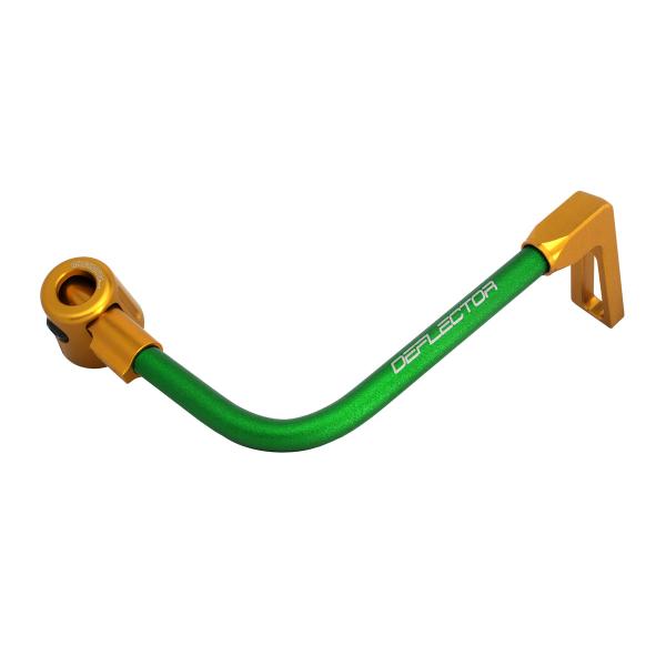 Accossato lever guard bent tube brake green/gold aluminum connection 16mm-17.5mm