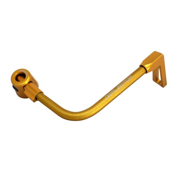 Accossato lever guard bent tube brake gold aluminum connection 12mm-16mm