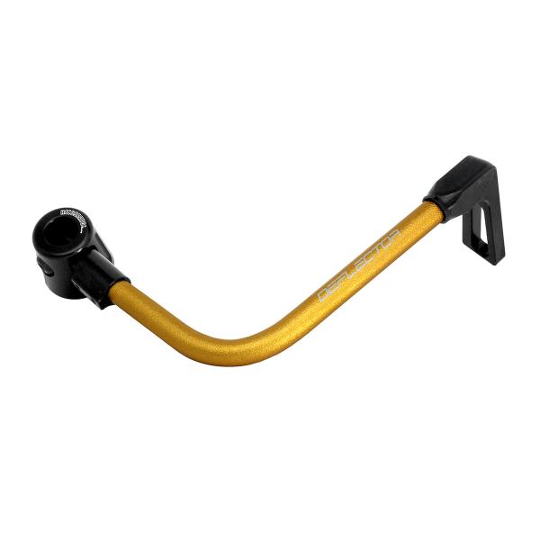 Accossato lever guard bent tube brake gold/black aluminum connection 16mm-17.5mm