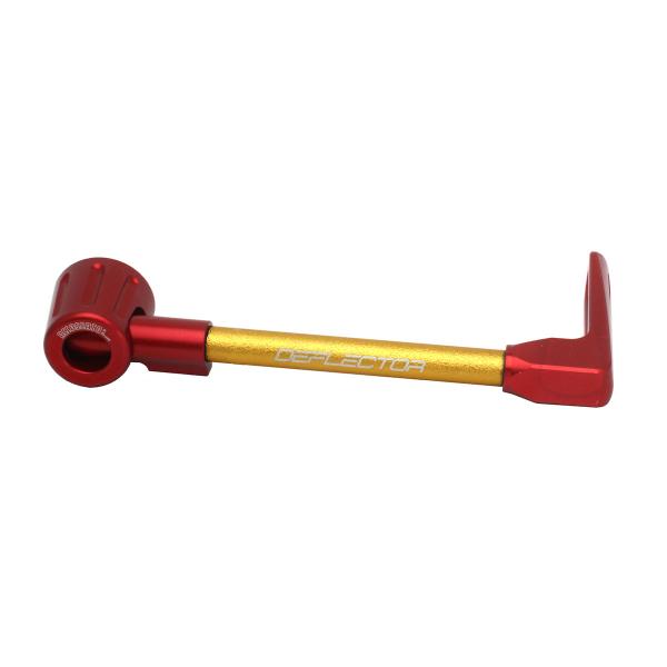 Accossato lever guard straight brake gold/red aluminum connection 12mm-16mm
