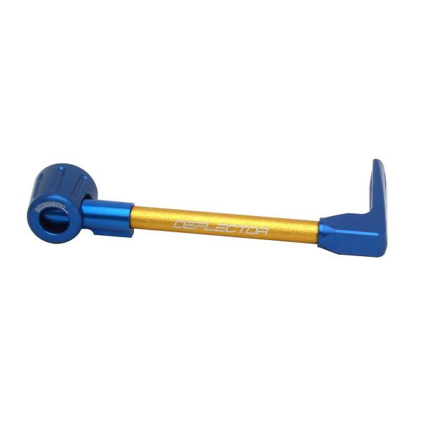 Accossato lever guard straight brake gold/blue aluminum connection 16mm-17.5mm