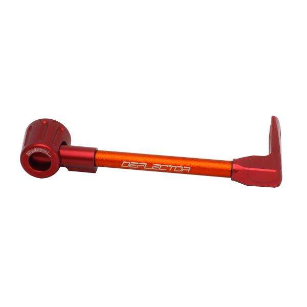 Accossato lever guard straight brake orange/red aluminum connection 16mm-17.5mm