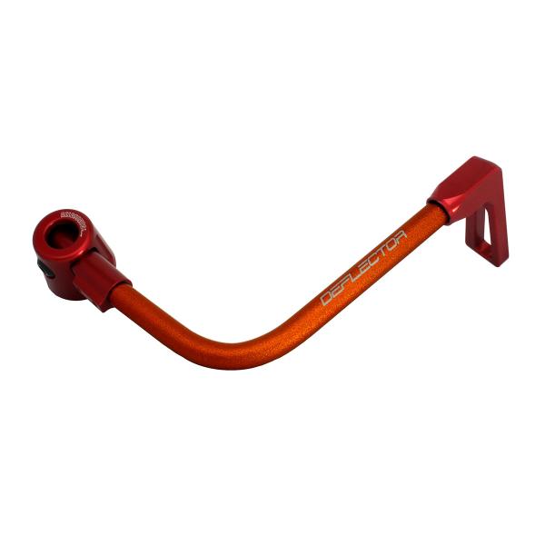 Accossato lever guard bent tube brake orange/red aluminum connection 16mm-17.5mm