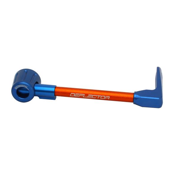 Accossato lever guard straight brake orange/blue aluminum connection 12mm-16mm