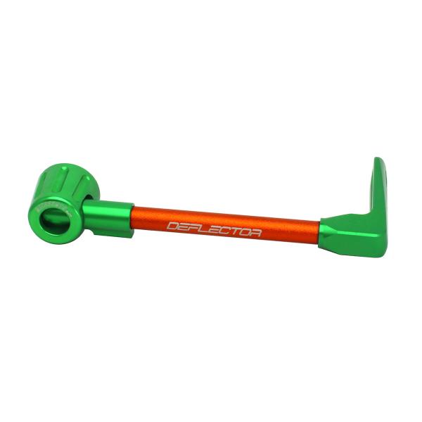 Accossato lever guard straight brake orange/green aluminum connection 12mm-16mm