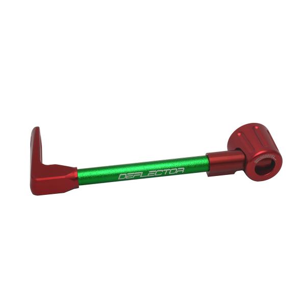 Accossato lever guard straight clutch green/red aluminum connection 16mm-17.5mm