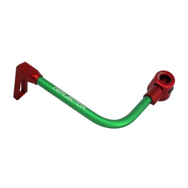 Accossato lever guard bent tube clutch green/red aluminum connection 16mm-17.5mm