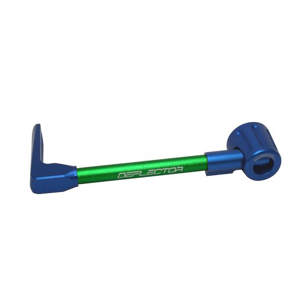 Accossato lever guard straight clutch green/blue aluminum connection 16mm-17.5mm
