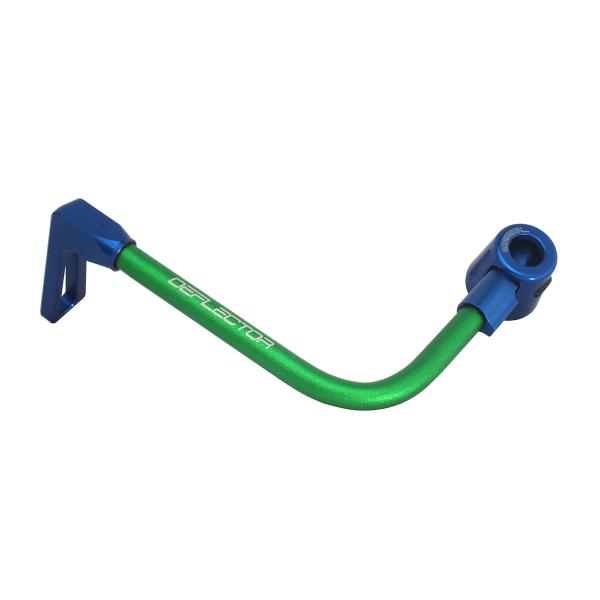 Accossato lever guard bent tube clutch green/blue aluminum connection 16mm-17.5mm