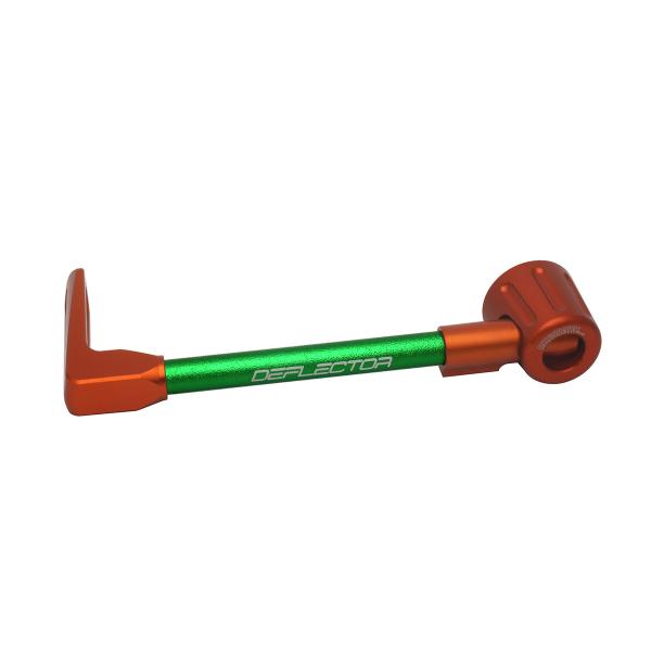 Accossato lever guard straight clutch green/orange aluminum connection 16mm-17.5mm