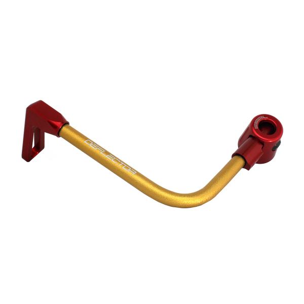 Accossato lever guard bent tube clutch gold/red aluminum connection 12mm-16mm
