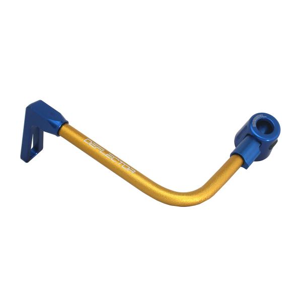 Accossato lever guard bent tube clutch gold/blue aluminum connection 12mm-16mm
