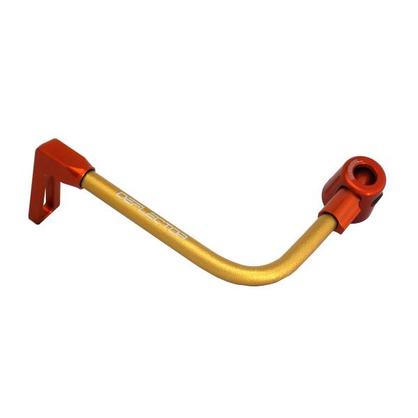Accossato lever guard bent tube clutch gold/orange aluminum connection 12mm-16mm