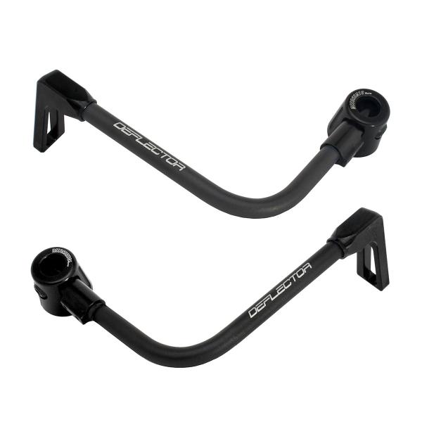 Coppia paraleva Accossato piegati alluminio nero attacco 12mm-16mm