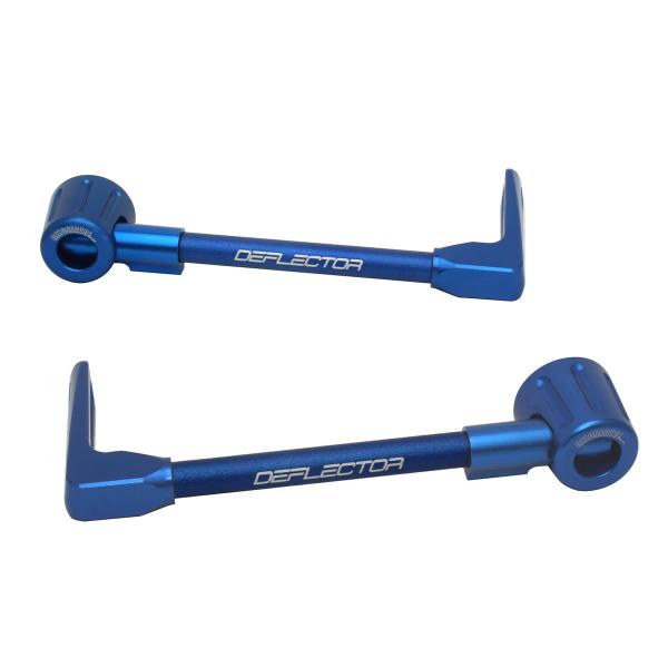 Coppia paraleva Accossato dritti alluminio blu attacco 12mm-16mm