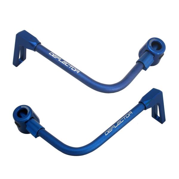 Coppia paraleva Accossato piegati alluminio blu attacco 12mm-16mm