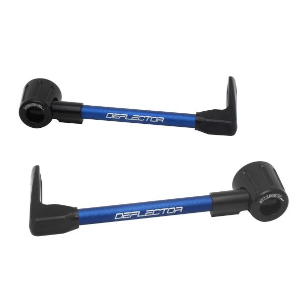 Coppia paraleva Accossato dritti alluminio blu/nero attacco 12mm-16mm