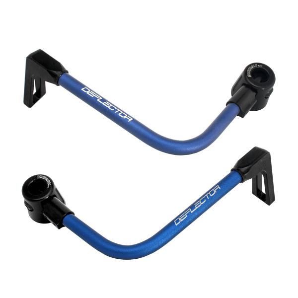 Coppia paraleva Accossato piegati alluminio blu/nero attacco 16mm-17.5mm