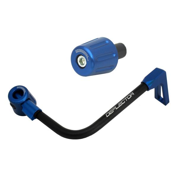 Accossato lever guard bent tube brake black/blue aluminum connection 12mm-16mm bar-end caps