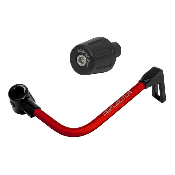 Accossato lever guard bent tube brake red/black aluminum connection 12mm-16mm bar-end caps