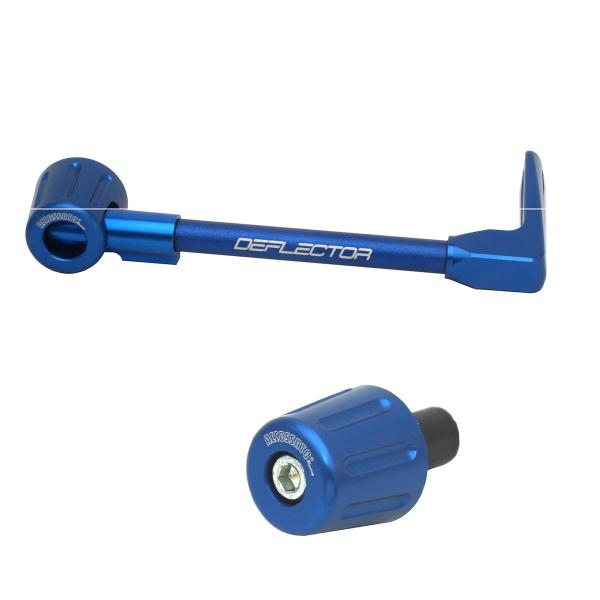 Accossato lever guard straight brake blue aluminum connection 16mm-17.5mm bar-end caps