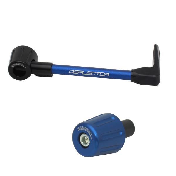 Accossato lever guard straight brake blue/black aluminum connection 12mm-16mm bar-end caps