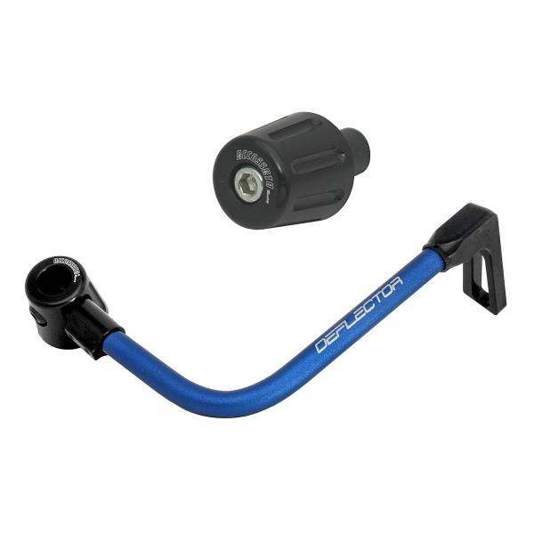 Accossato lever guard bent tube brake blue/black aluminum connection 16mm-17.5mm bar-end caps