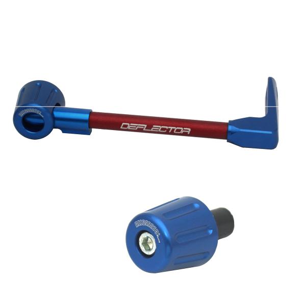 Accossato lever guard straight brake blue/red aluminum connection 12mm-16mm bar-end caps