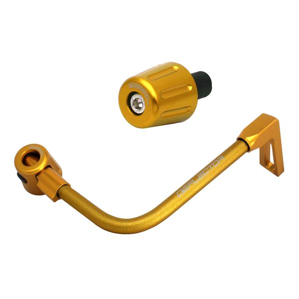 Accossato lever guard bent tube brake gold aluminum connection 12mm-16mm bar-end caps