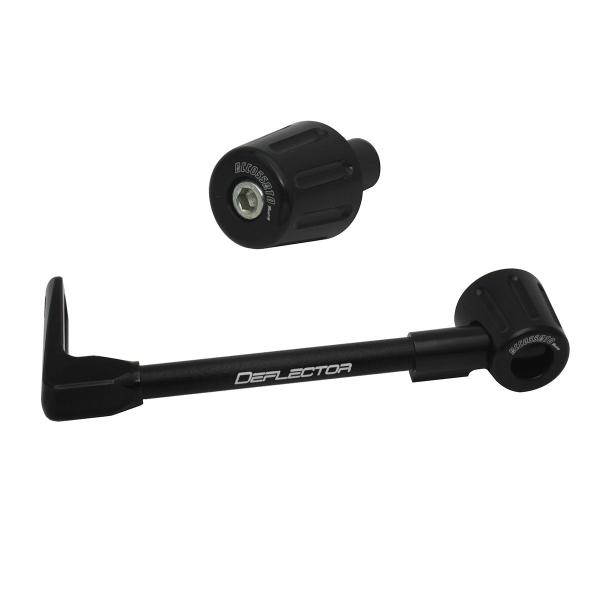 Accossato lever guard straight clutch black aluminum connection 16mm-17.5mm bar-end caps