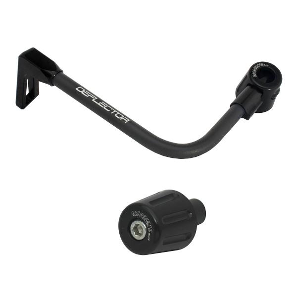 Accossato lever guard bent tube clutch black aluminum connection 16mm-17.5mm bar-end caps